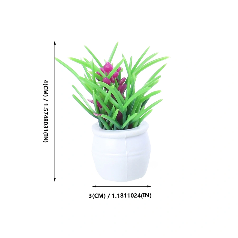 7pcs Miniature Flower Pots Models Mini Flower Pots Mini House Flower Pot Decor