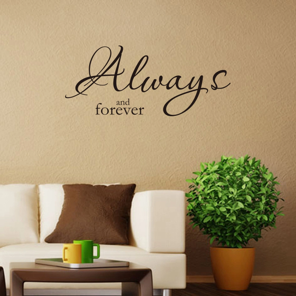 Always And Forever Wall Decorations Living Room Vinyl Wall Decals Home Decor