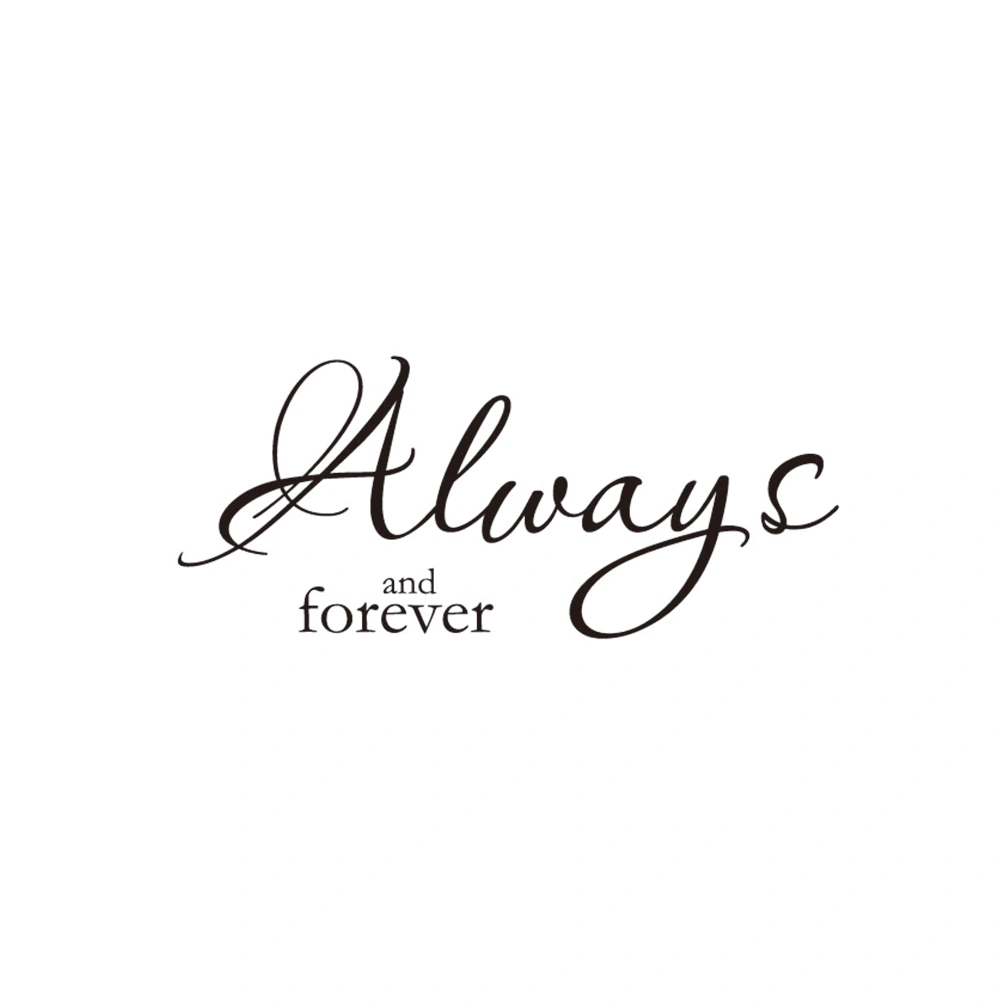 Always And Forever Wall Decorations Living Room Vinyl Wall Decals Home Decor