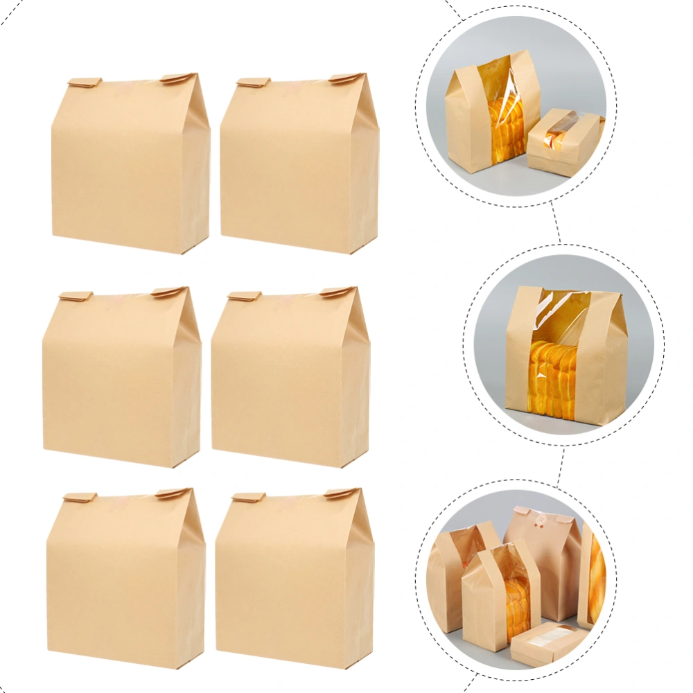 50Pcs Bread Packaging Bags Toast Wrapping Bags Household Baking Bags Paper Bread Bags