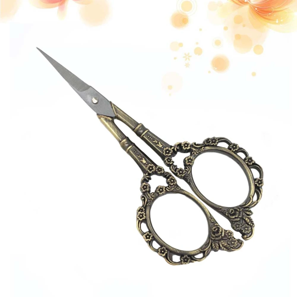 European Stainless Steel Scissors Classical Plum Blossom Scissors Hand-made mini scissors