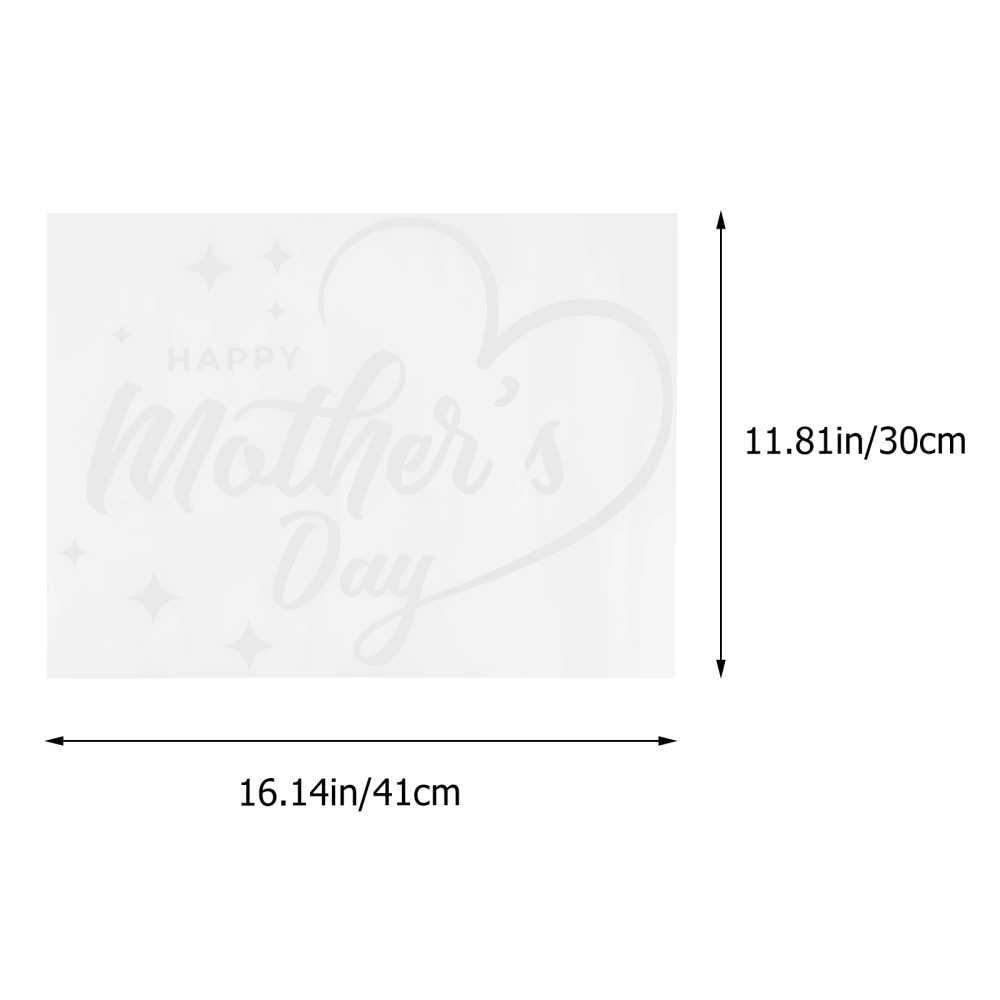 1pc Mother's Day Removable Sticker Fashion Wall Door Sticker Home PVC Decal