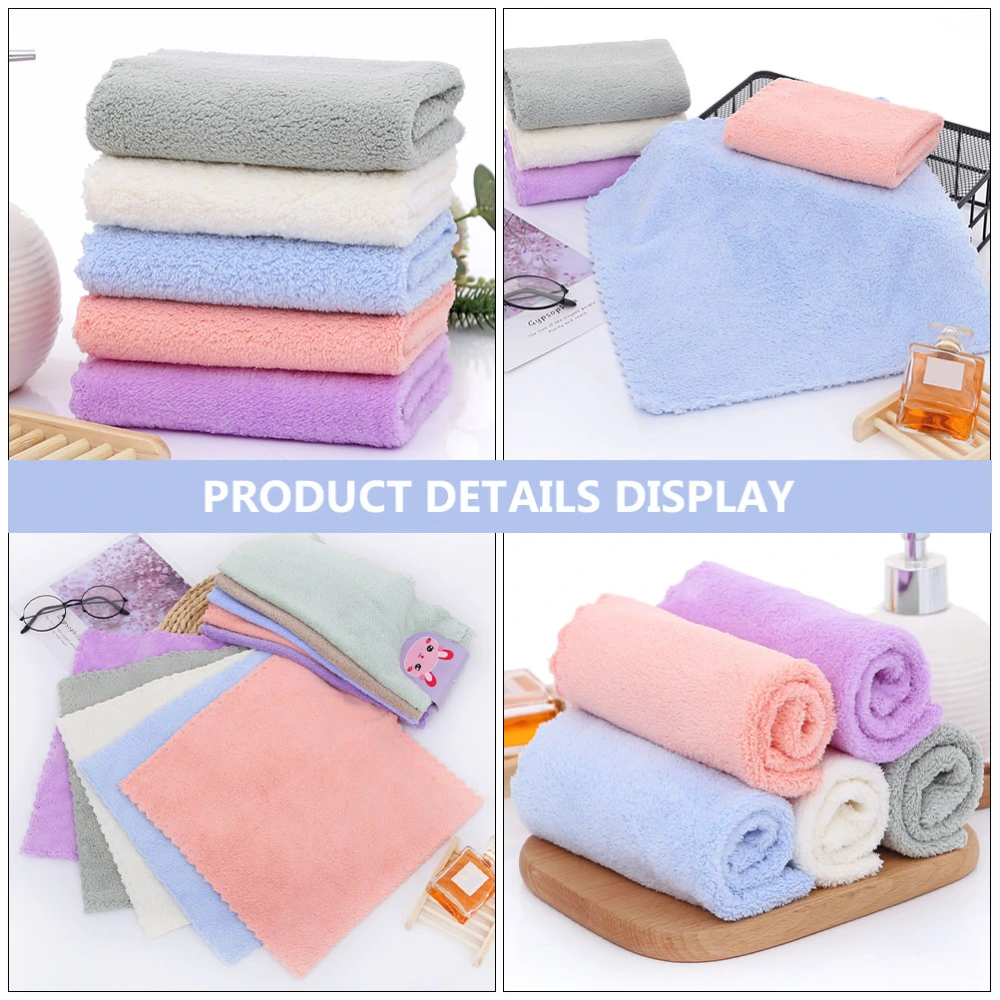 10pcs Newborn Baby Handkerchief Square Infant Face Hand Bathing Towel Wipe Cloth