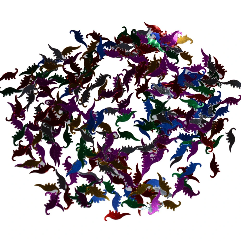 Multicolor Dinosaur Confetti Plastic Sequins Children Party Decoration Party Supplies Earth Day Biological Science Learning Props (Mixed Color)
