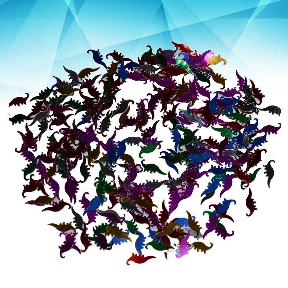 Multicolor Dinosaur Confetti Plastic Sequins Children Party Decoration Party Supplies Earth Day Biological Science Learning Props (Mixed Color)