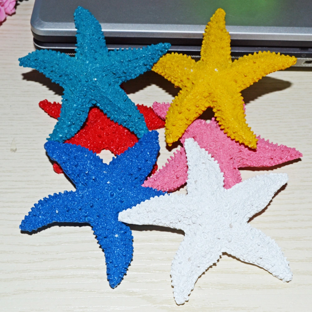 5pcs Aquarium Decoration Artificial Resin Ornament Pentagram Ornament for Underwater Fish Tank Decoration(Navy Blue)
    