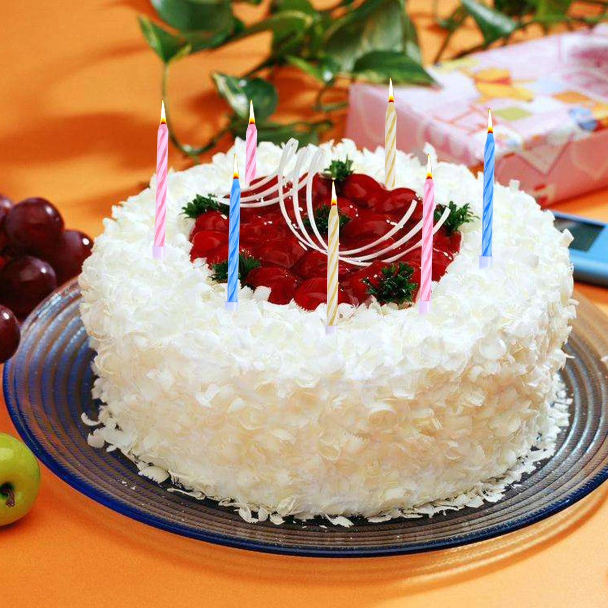 30pcs Relighting Candles Funny Trick Prank Candles Birthday Cake Decorations Party Joke