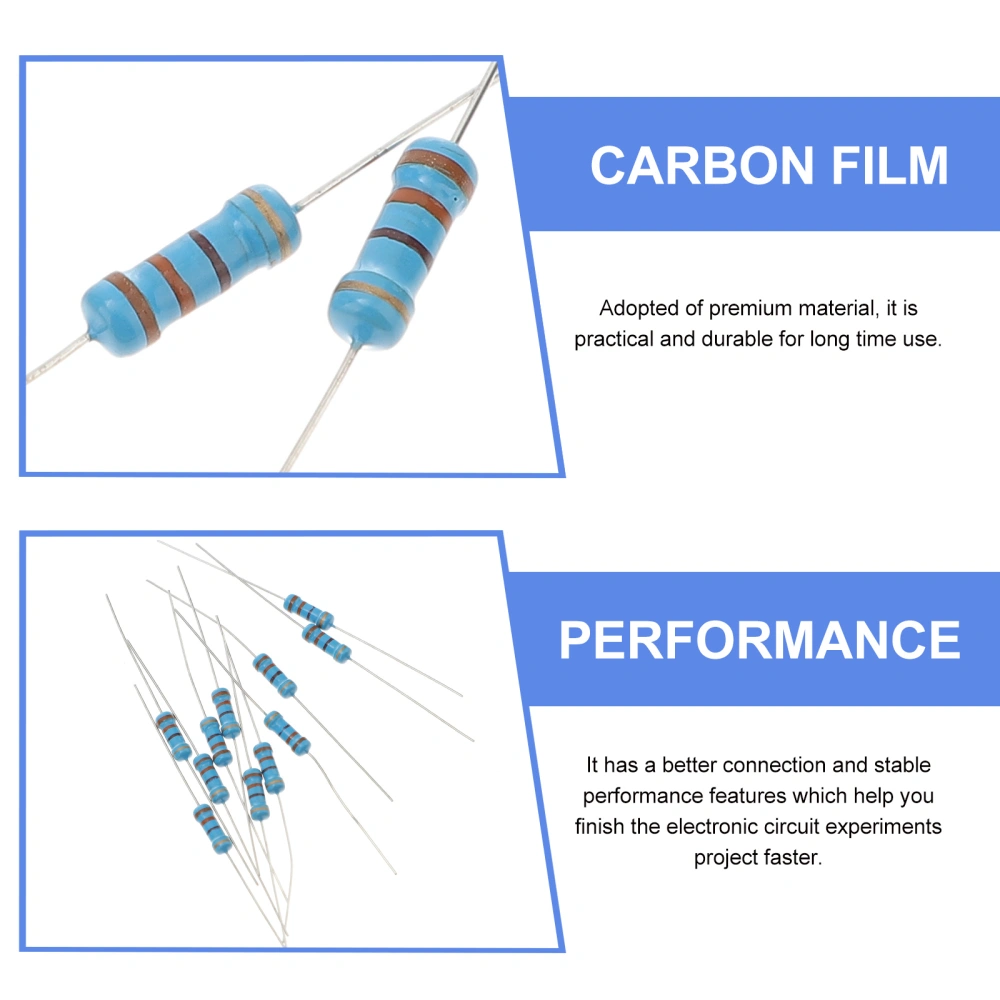 1 Set Resistor Kit Carbon Film Resistor For DIY Electronic Project Experiment