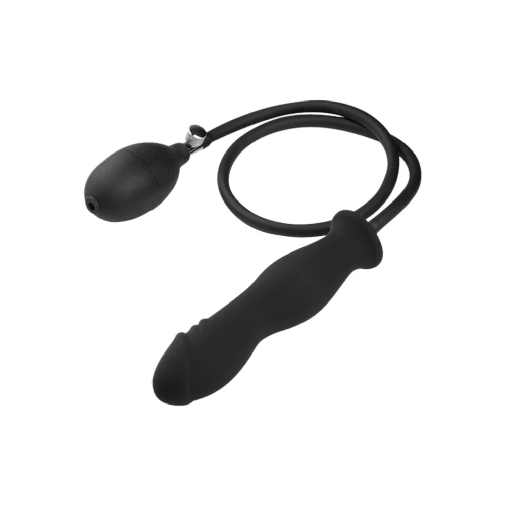 Inflatable Dildo Butt Plug Anal Silicone Expansion Plug Anal Toy Penis Anal Plug with Air Pump