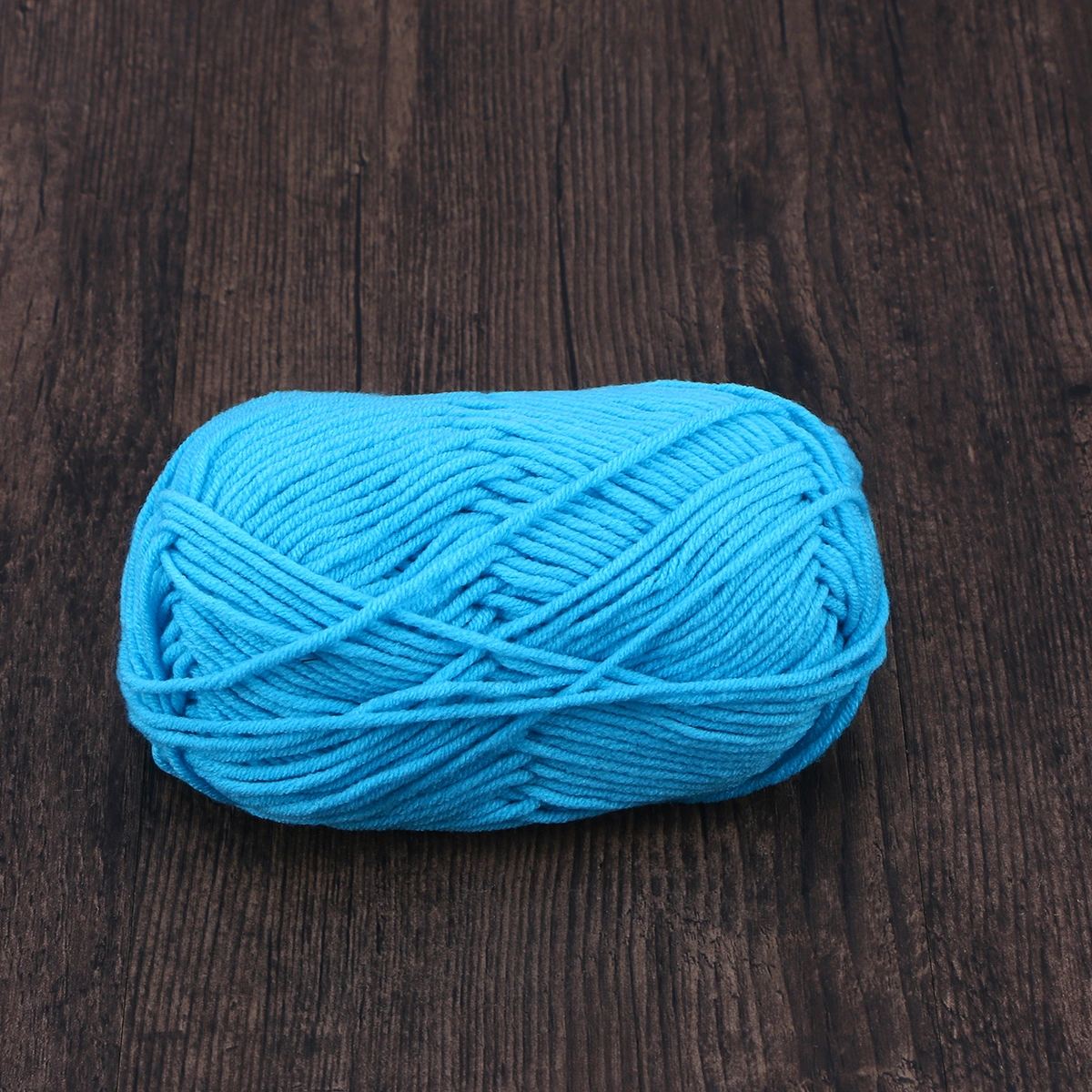 50g Milk Cotton Yarn Cotton Chunky Hand-woven Crochet Knitting Wool Yarn Warm Yarn for Sweaters Hats Scarves DIY (Turquoise)