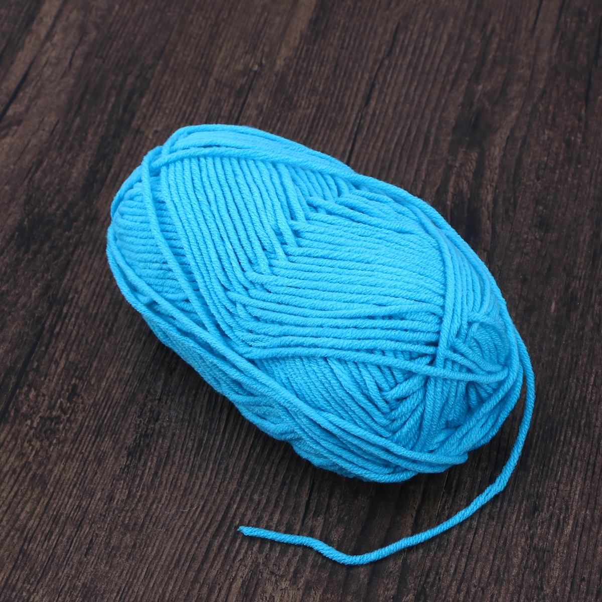 50g Milk Cotton Yarn Cotton Chunky Hand-woven Crochet Knitting Wool Yarn Warm Yarn for Sweaters Hats Scarves DIY (Turquoise)