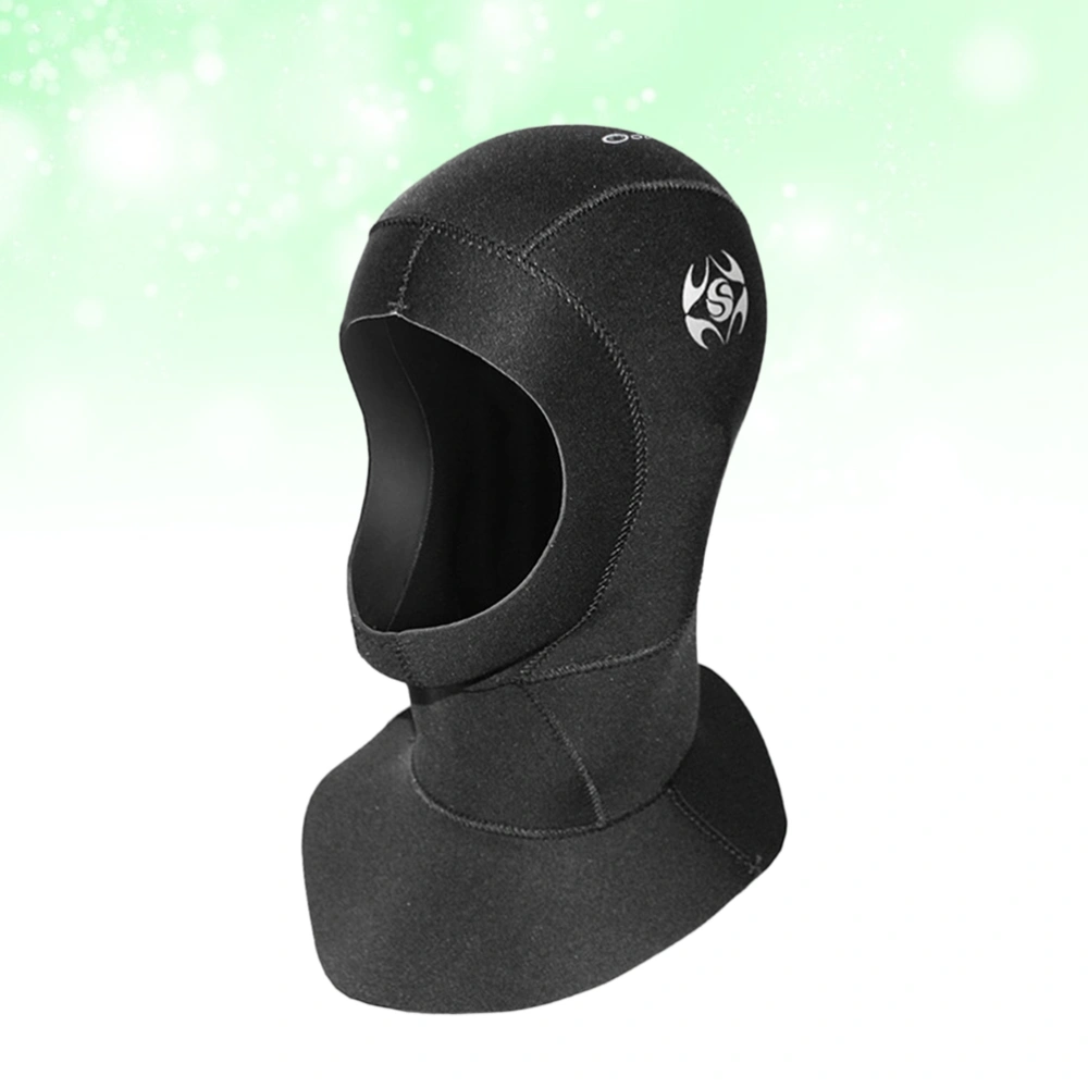 1PC 3MM Neoprene Diving Hood Waterproof Warm Swimming Hood Diving Snorkeling Neck Hat - Size L