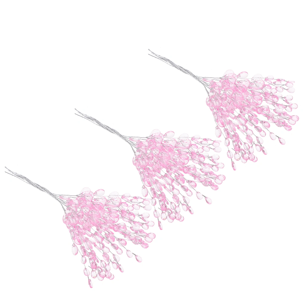 50pcs Hand-woven Acrylic Flower Branches Creative Wreath Material Decorations