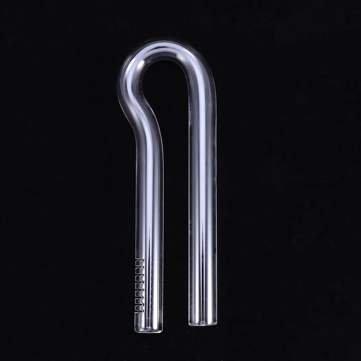Aquarium R Shaped Glass Water Inlet Tube Premium Quality Water Outlet Tube for Fish Tank Aquarium (17cm)