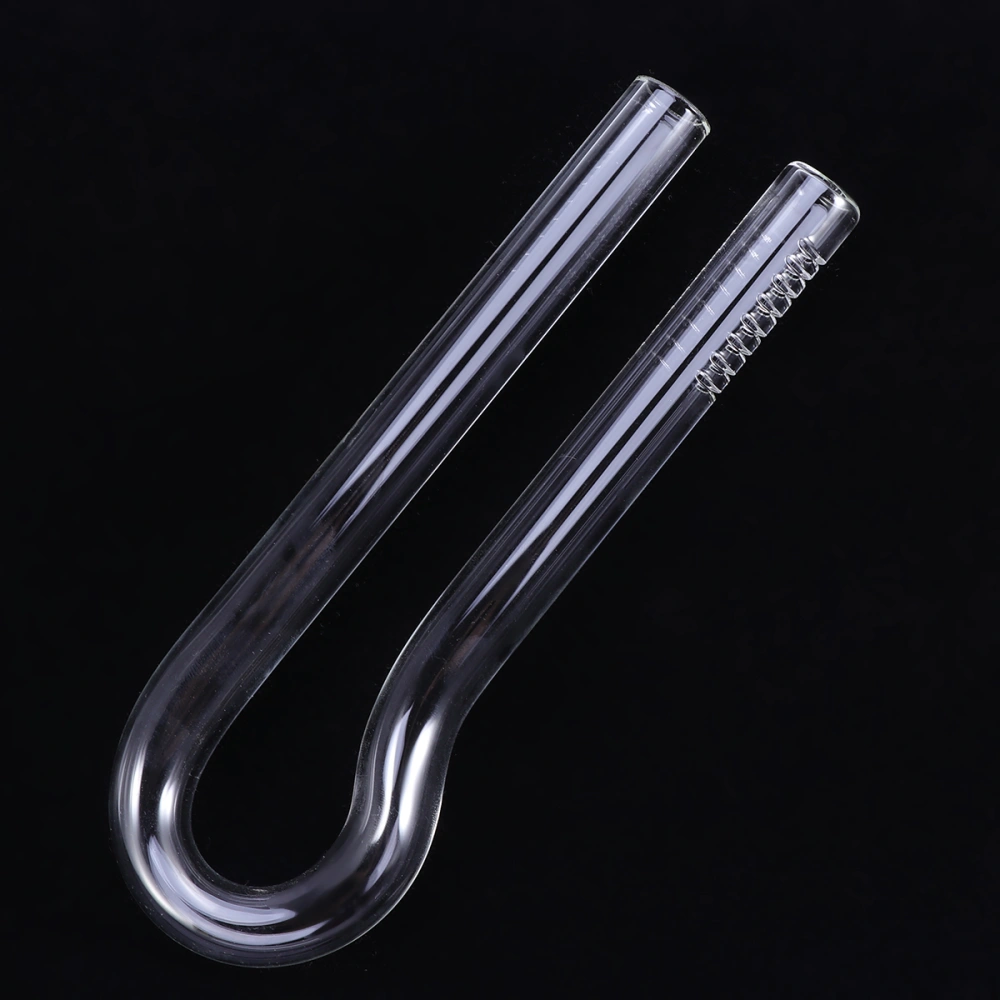 Aquarium R Shaped Glass Water Inlet Tube Premium Quality Water Outlet Tube for Fish Tank Aquarium (17cm)