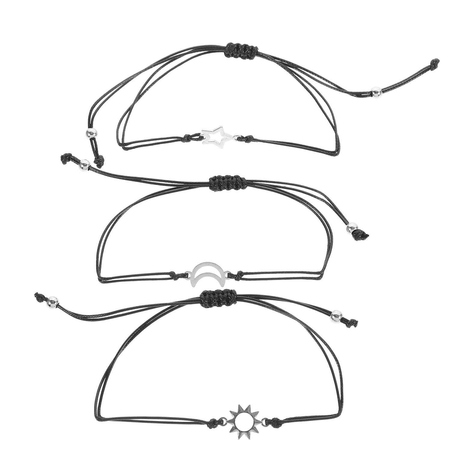 3Pcs Friendship Bracelet Friends Bracelet Metal Bracelet Delicate Wrist Chain for Friends