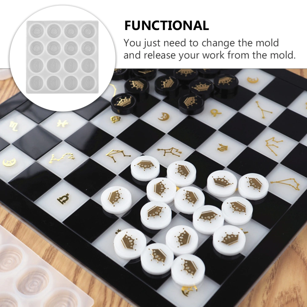 Practical Chess Mould Manual Silicone Mould Crystal Epoxy Mold (Chess Pieces)