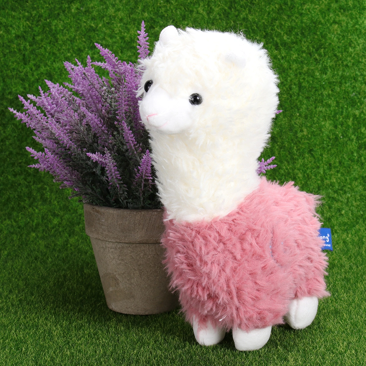 28x10cm Lovely Plush Toy Alpaca Shape Toys Stuffed Chic Sheep Doll Toys Pink