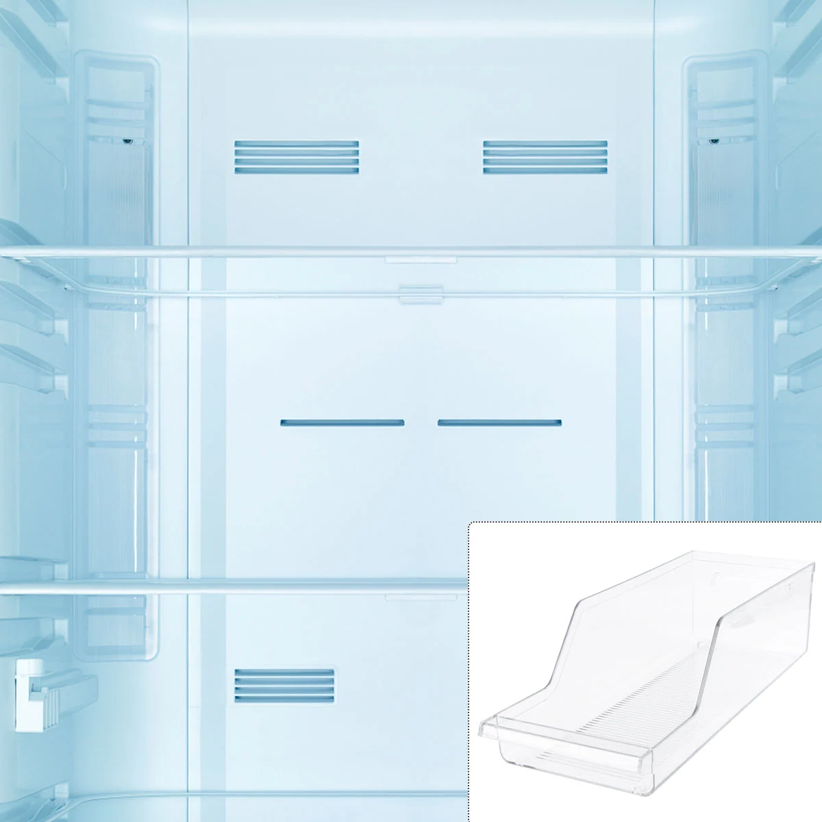 Refrigerator Food Storage Bins with Handles for Kitchen Pantry