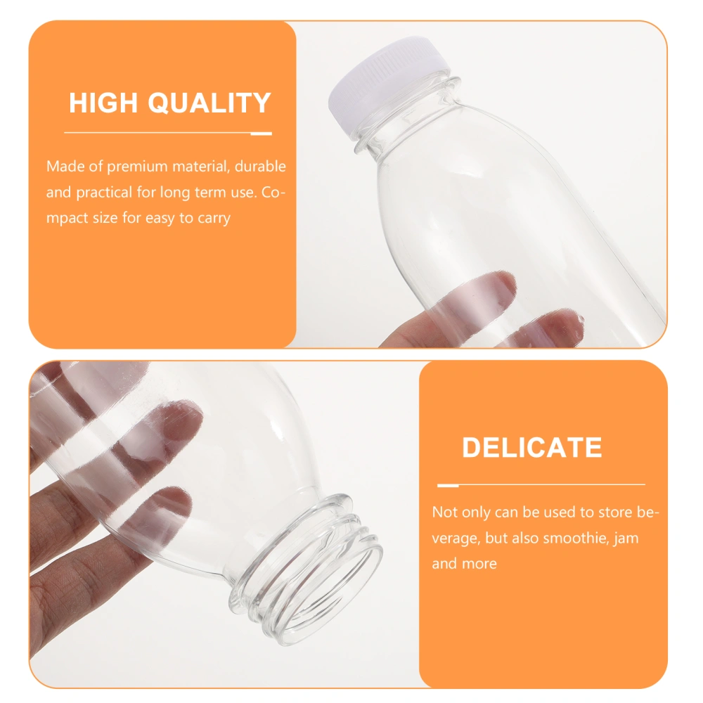 10pcs 300ml Juice Storage Bottles Milk Bottles Transparent Beverage Bottles