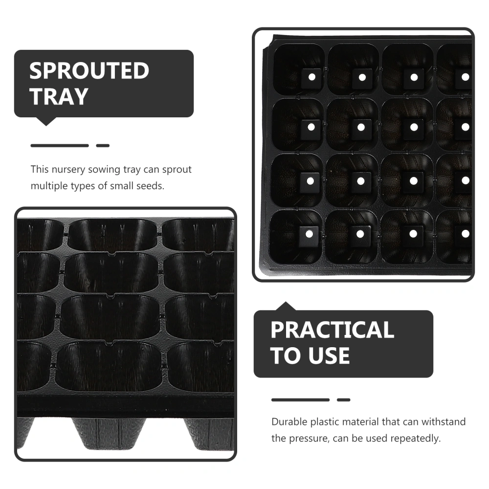 10PCS Germination Starter Trays Succulents Inter-cut Plastic Trays Sprouted Boxes