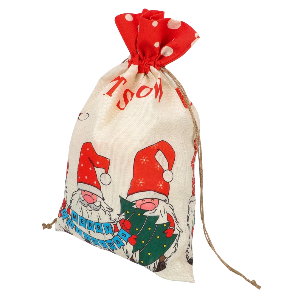 Exquisite Xmas Gift Packaging Pouch Gift Wrapping Bag Festival Drawstring Bag