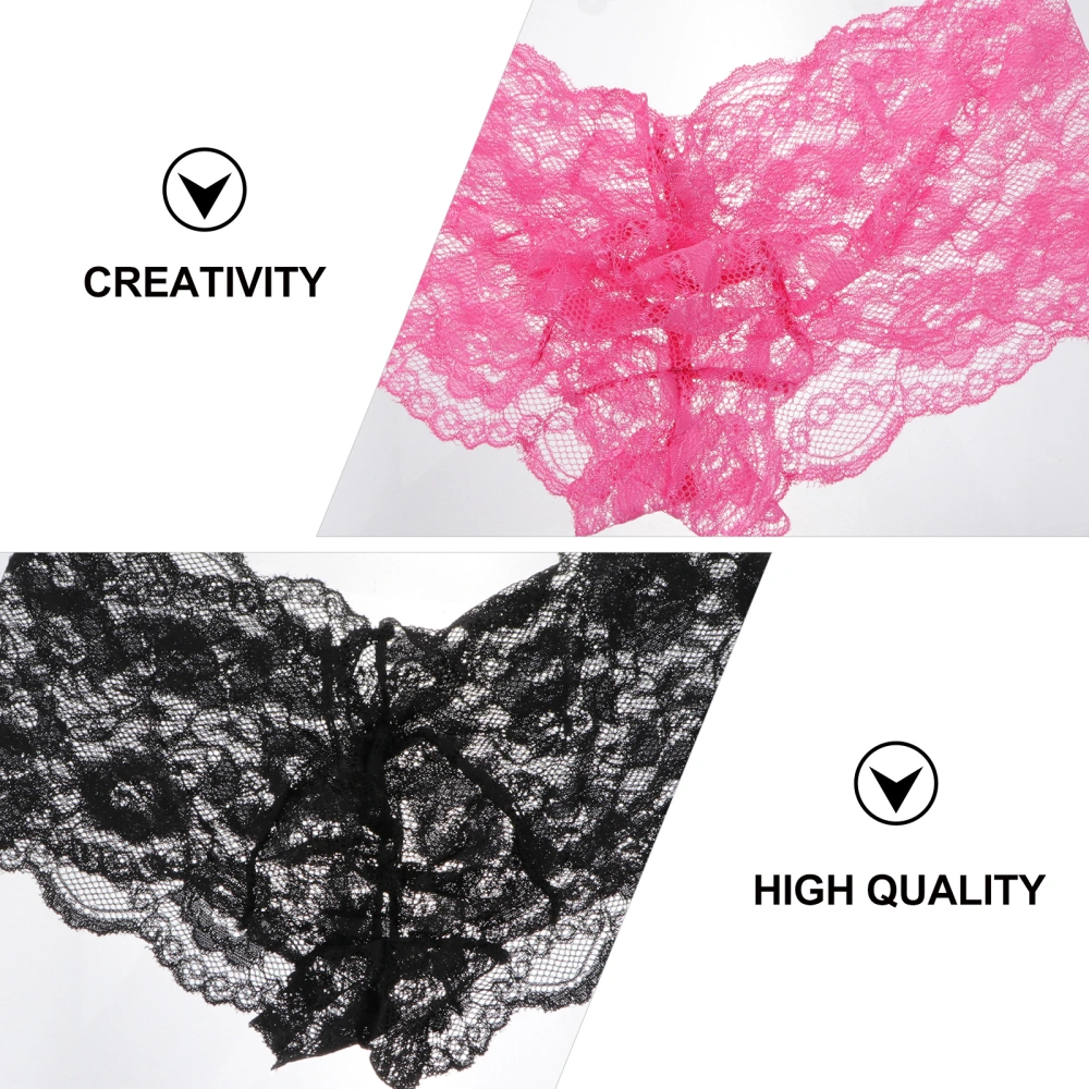 2pcs/ Set Lace Men Underwear Sexy Briefs Sexy Panties Male Bikini Briefs