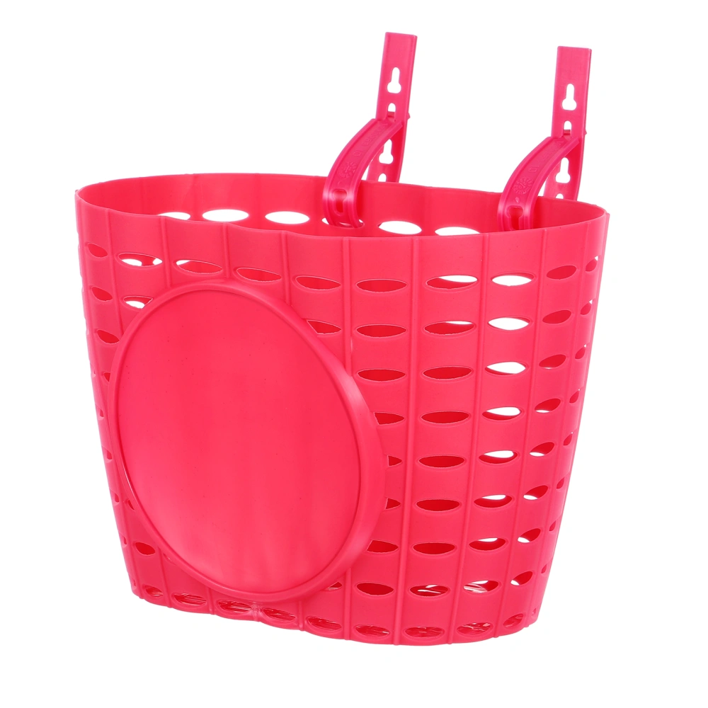 BESPORTBLE Children Bike Front Basket Plastic Storage Container Handlebar Carrier (Red)