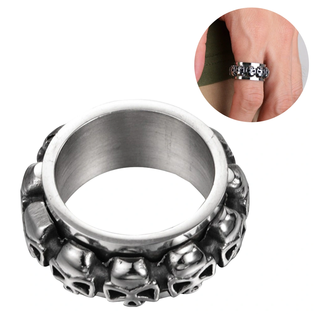 1Pc Skull Ring Retro Jewelry Accessories Ring for Halloween Festival
