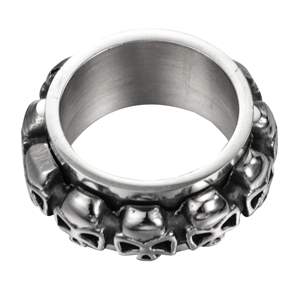 1Pc Skull Ring Retro Jewelry Accessories Ring for Halloween Festival