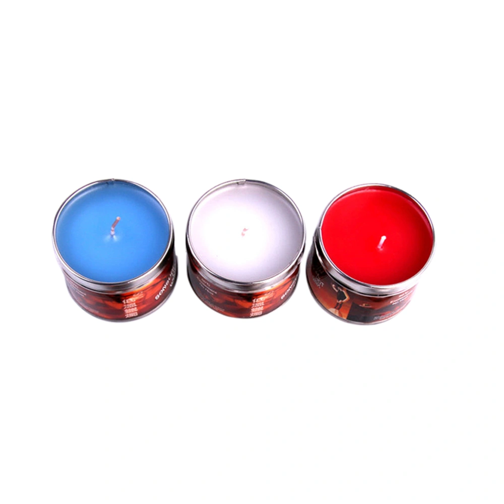 3pcs Romantic Sex Candles Low Temperature Wax Dripping Candles Roleplay Accessories for Couples Adults Lovers (Red/Blue/White)