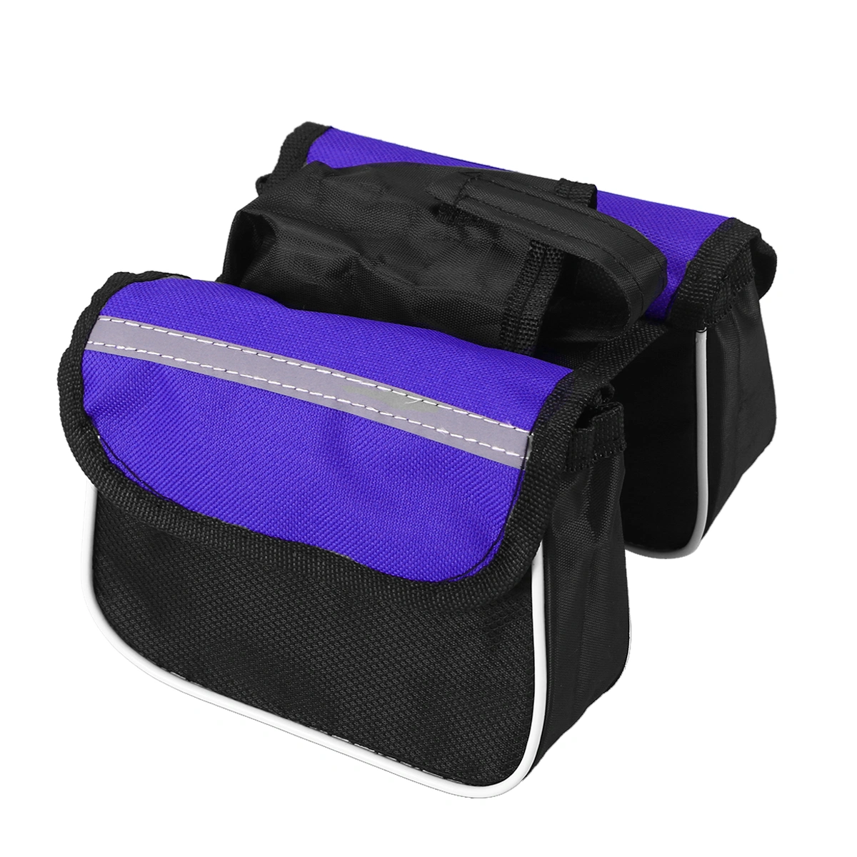Cycling Bike Tube Handlebar Bag Reflective Road Bike MTB Bag (Blue)