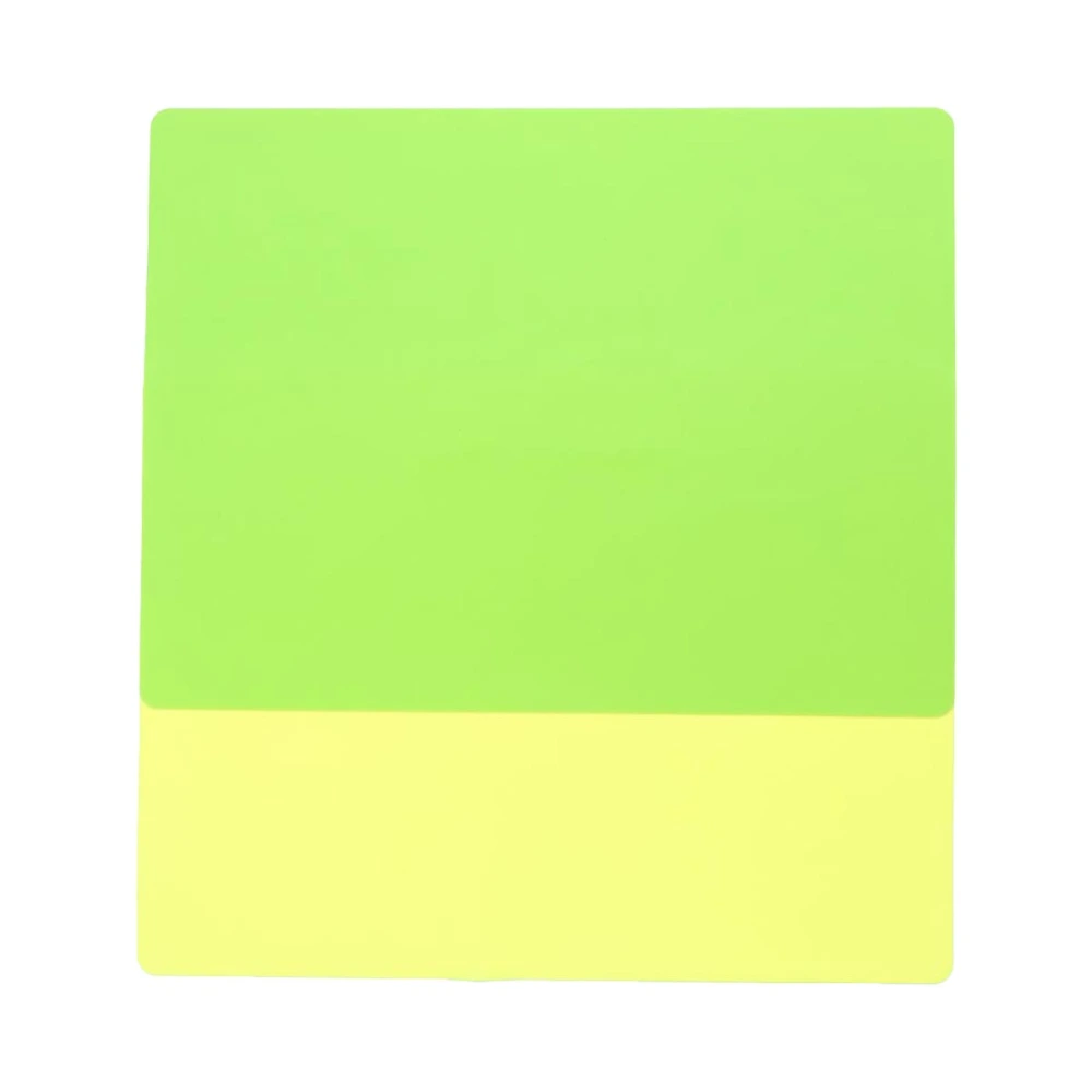 2PCS Silicone Table Mat Placemat Simple Rectangular Children Insulation Mat for Dinner Table Kitchen Yellow Green