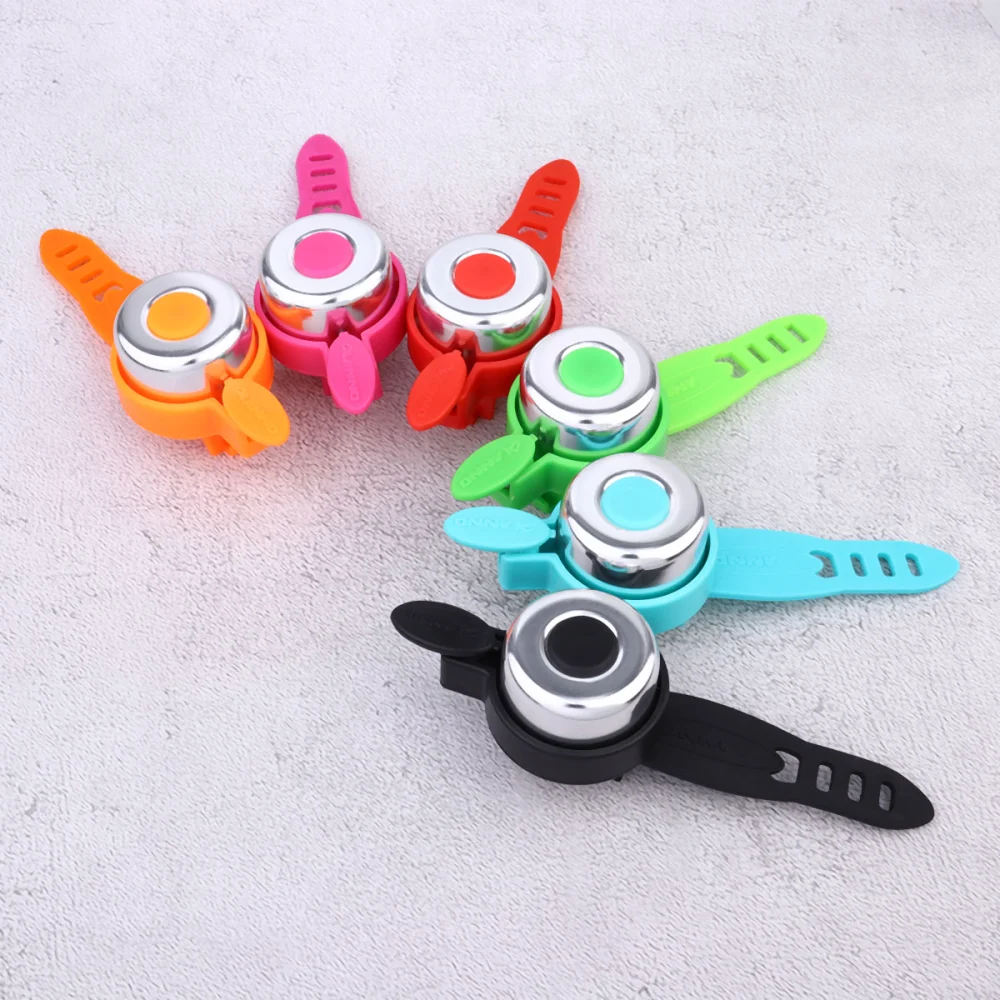 1PC Baby Scooter Bell Lovely Kids Bike Bell Strap Bell Funny Bike Accessory for Kids Bike Use (Rosy)