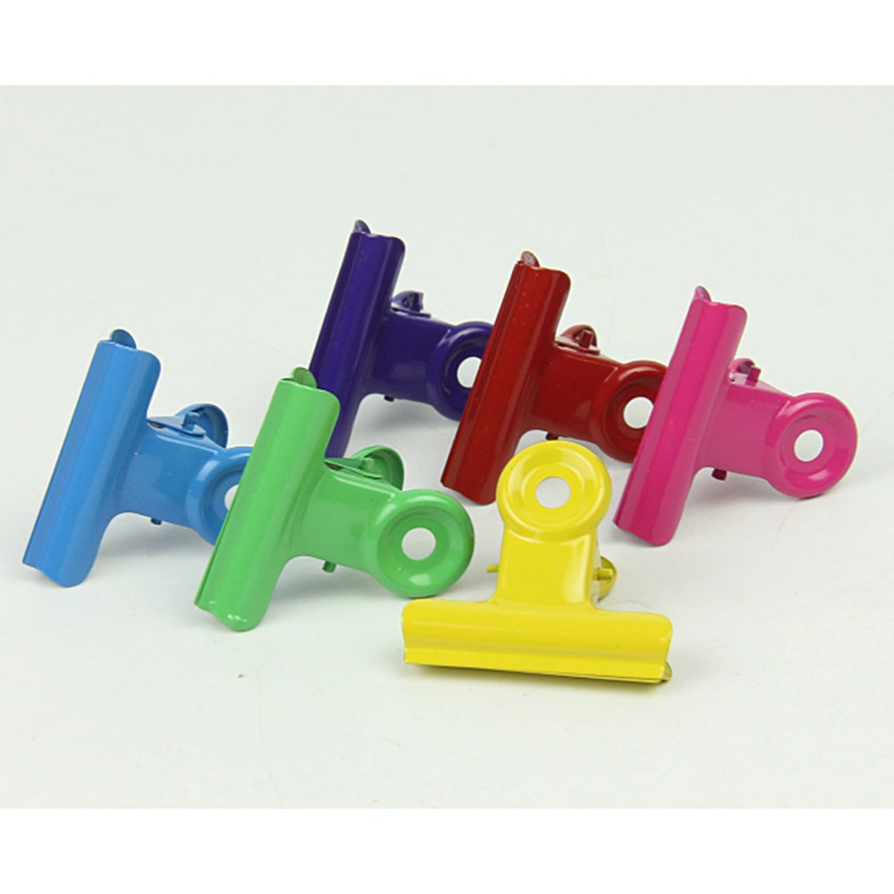 24pcs Metal Clips Bill Holder Storege Clips Lacquered Metal Clips Colorful Metal Clips Mixed Color 22mm