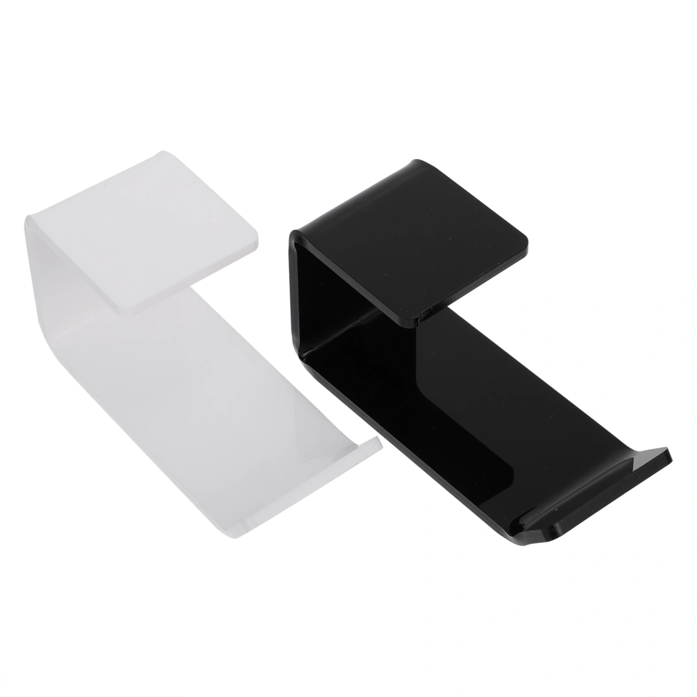 2PCS Headphone Stand Hanger Acrylic Adhesive Under Desk Hook for Headset