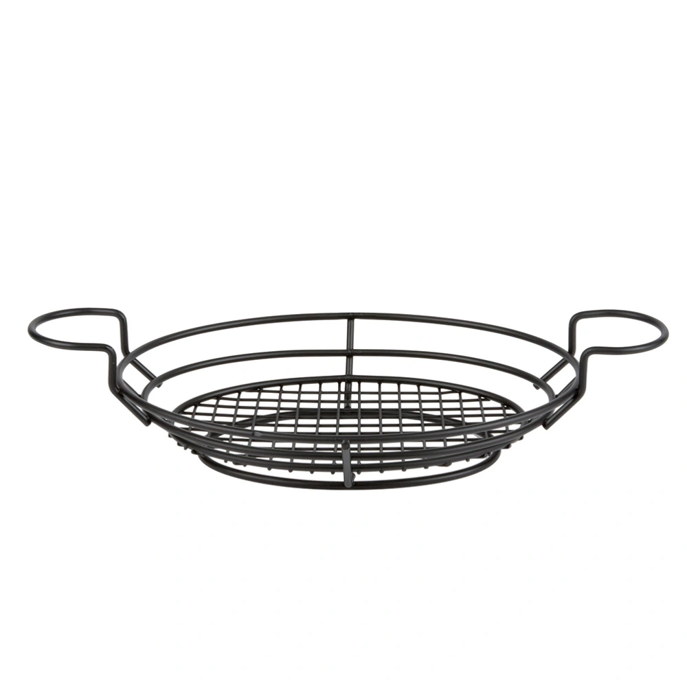 1pc Stainless Steel French Fries Basket American Style Wire Basket Black