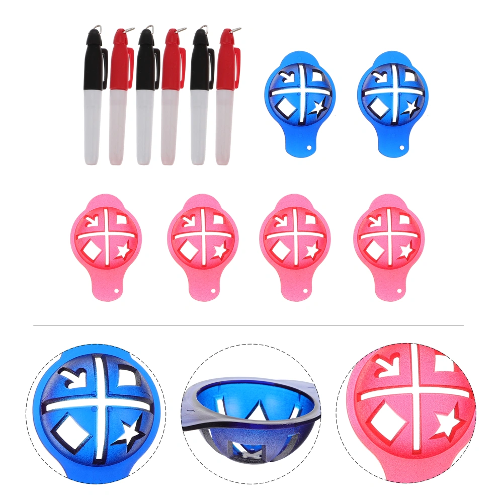 6 Sets of Professional Ball Marker Lightweight Ball Marker (Random Color)