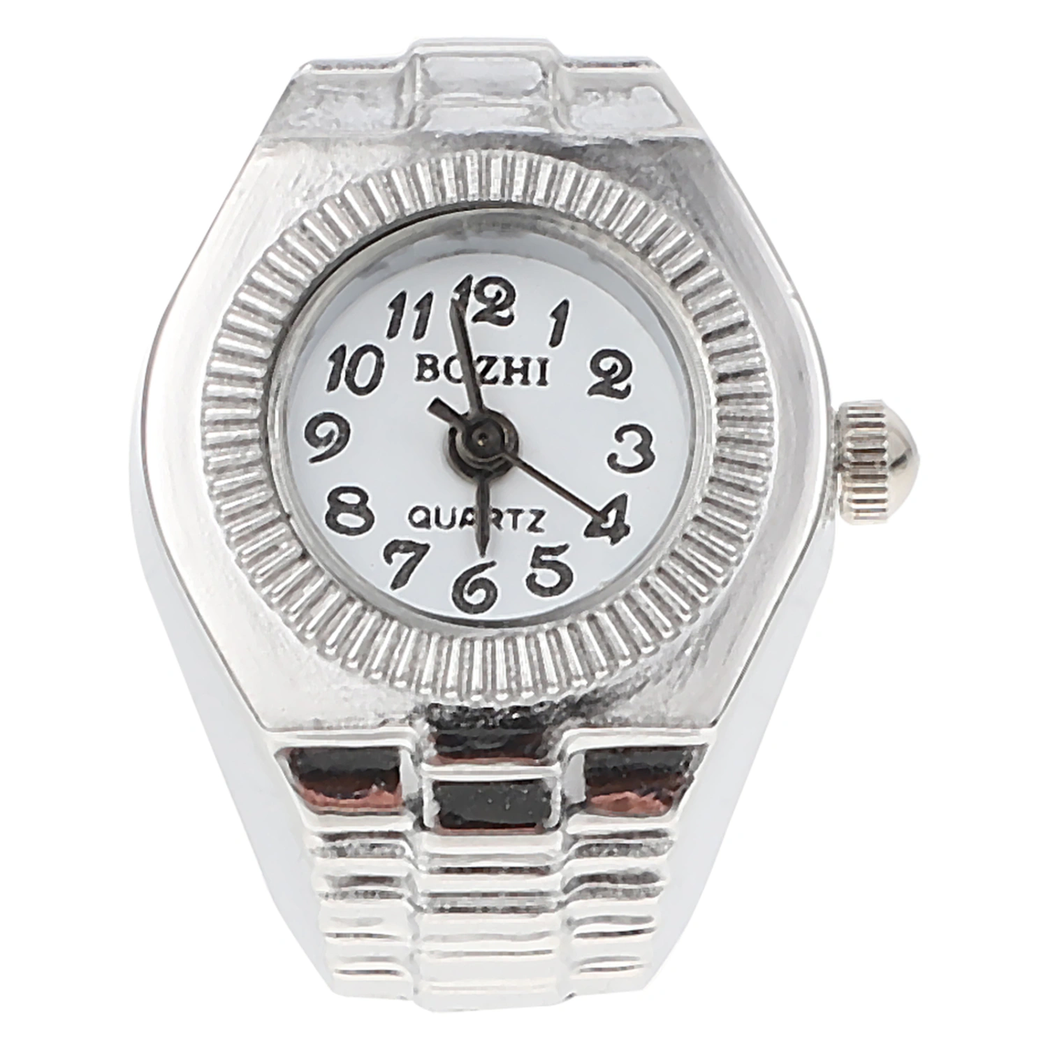 1Pc Women Finger Watch Casual Finger Watch Lady Quartz Finger Ring Watch