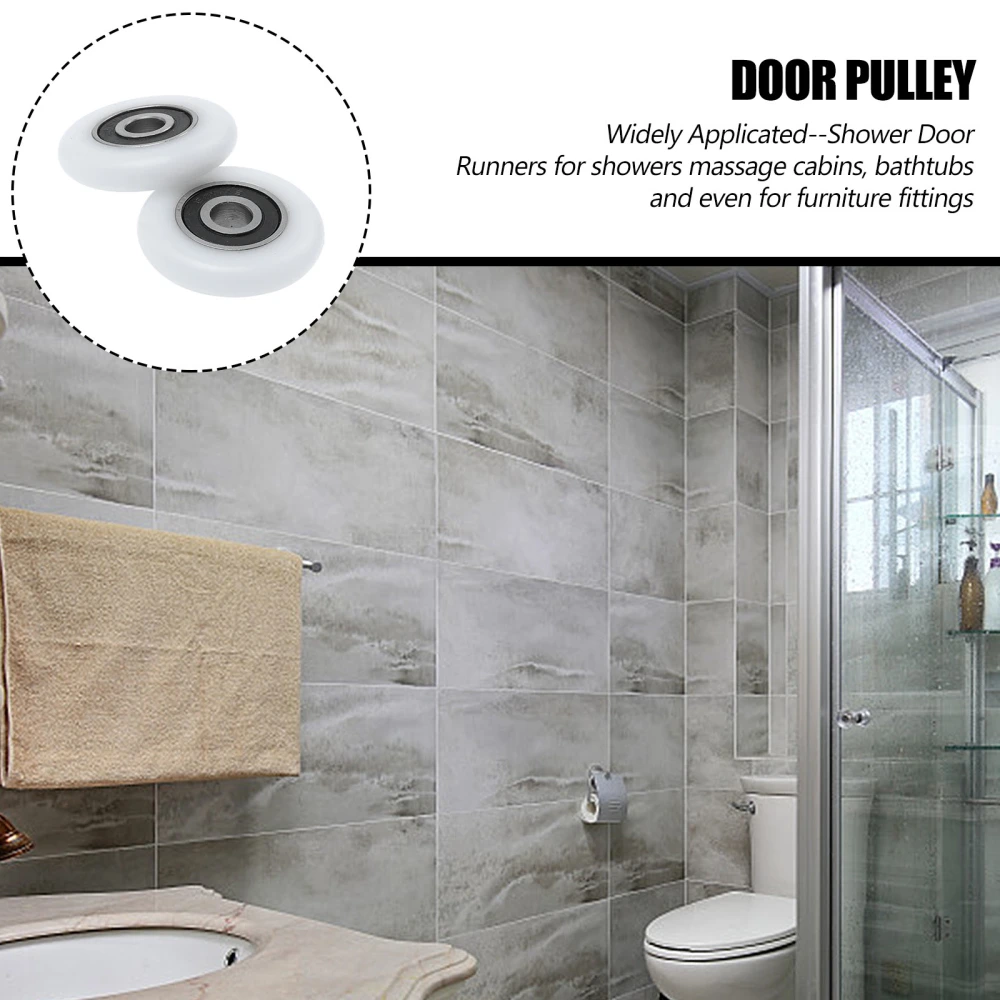 6pcs Sliding Gate Wheel Sliding Door Rollers Old-fashioned Shower Room Rollers