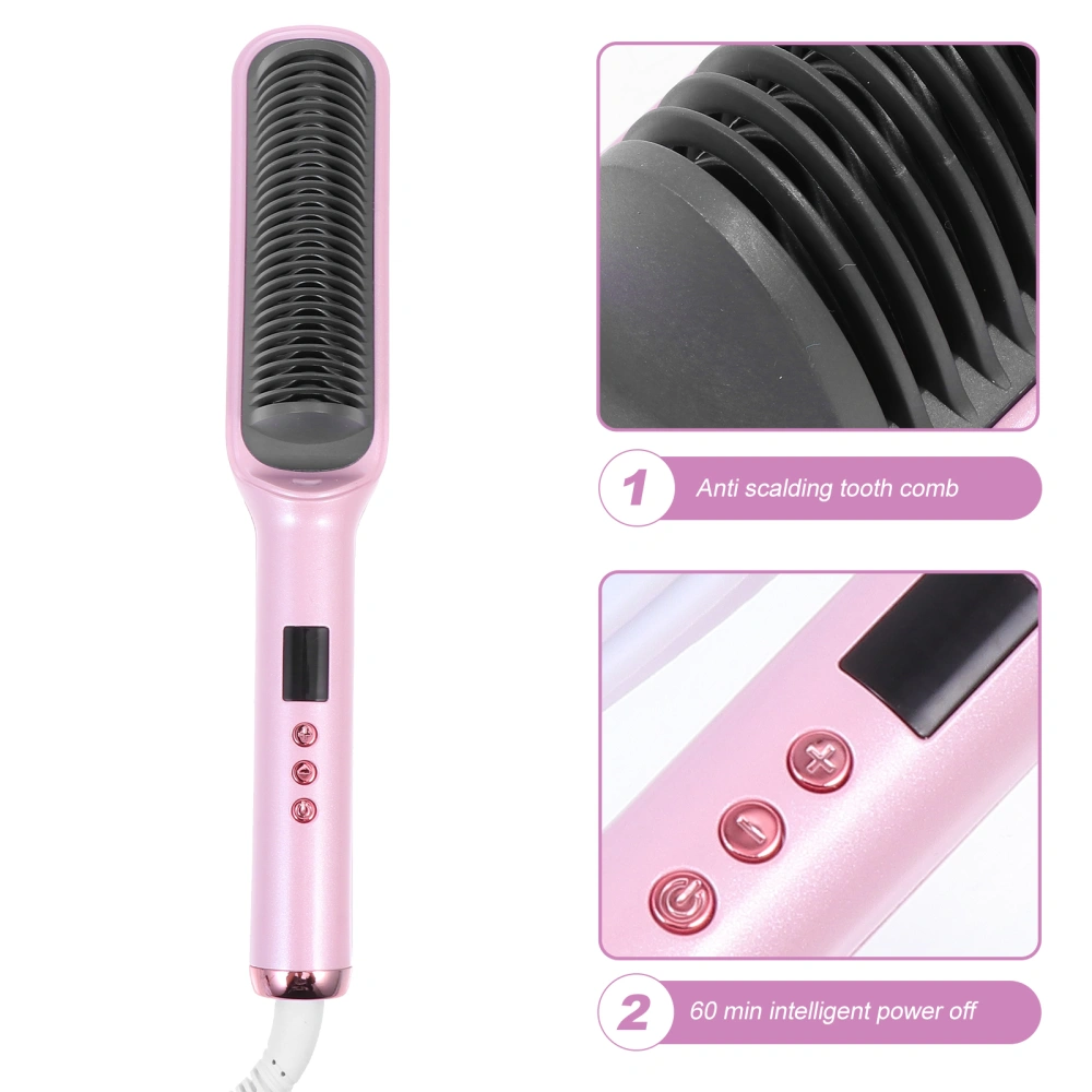 1Pc Multifunctional Hair Straightening Curling Comb Dual-use Hair Straightener