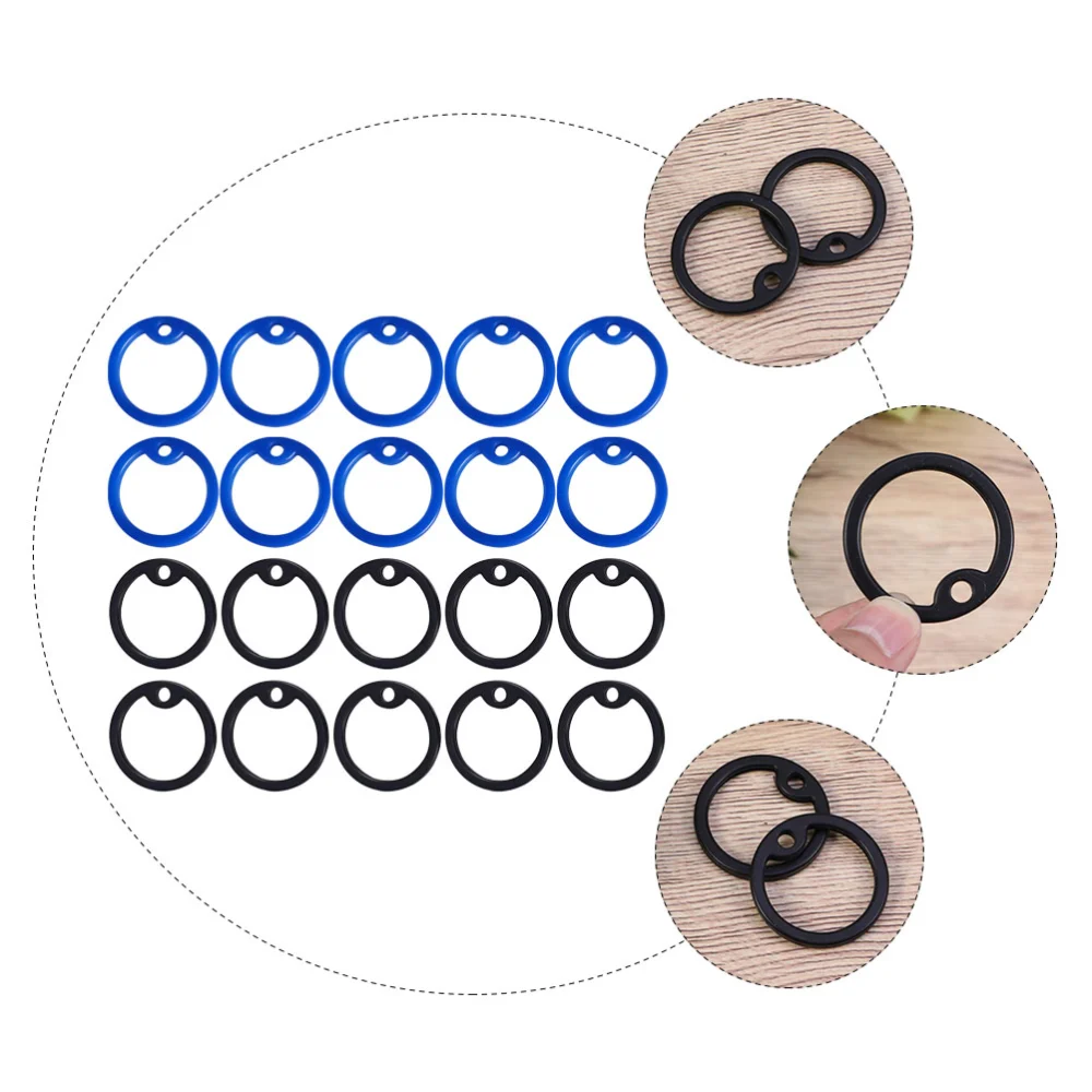 20Pcs Practical Dog Tag Silencers Silicone Dog ID Tag Silencers Pet Supplies