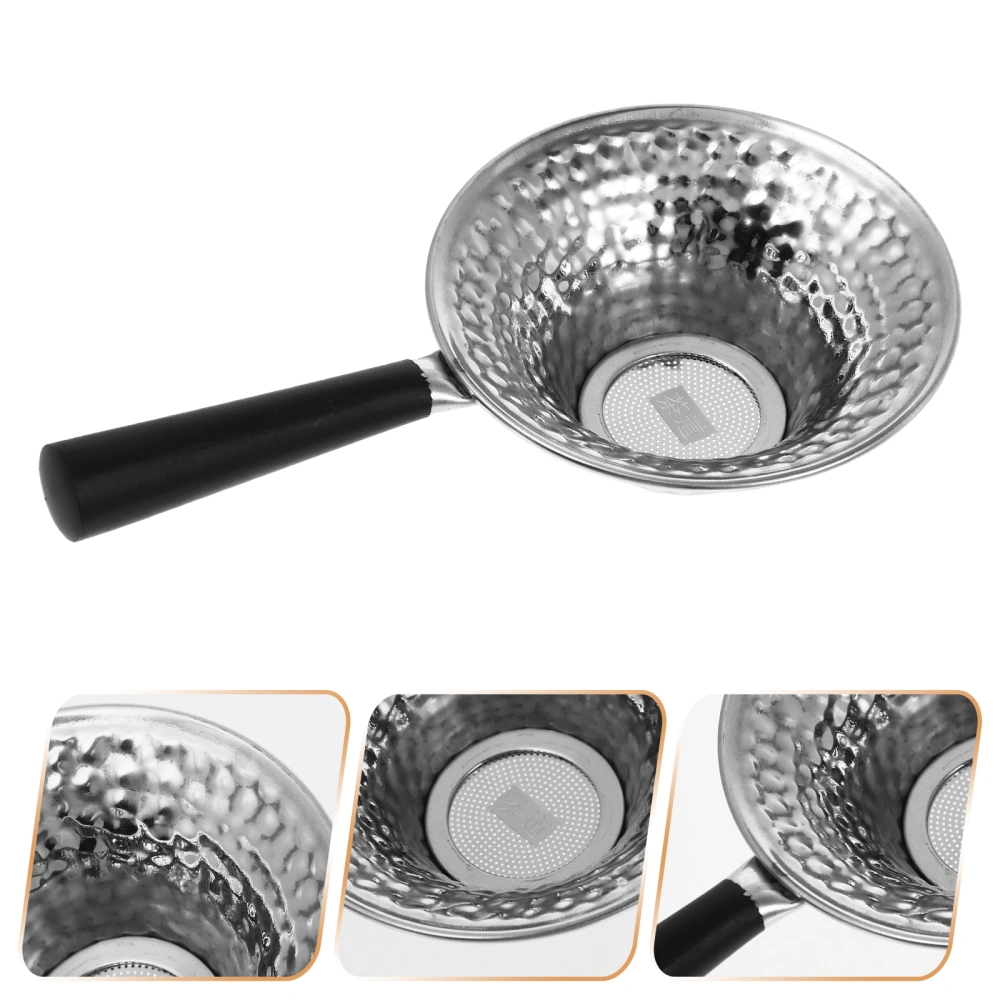 1Pc Tea Filter Classic Tea Strainer Tea Residue Filter Tea Residue Strainer (Silver)