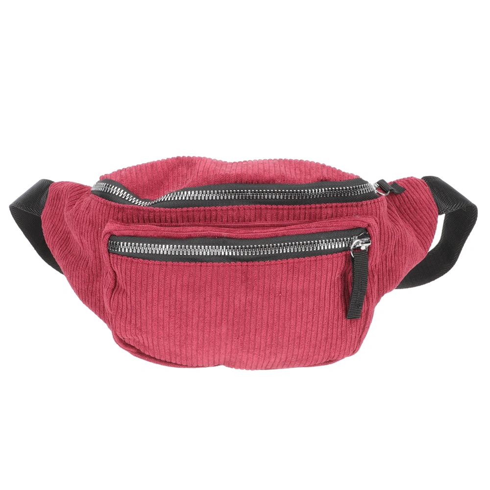 Multi-function Waist Bag Velour Sports Waist Pouch Sports Chest Bag for Outdoors