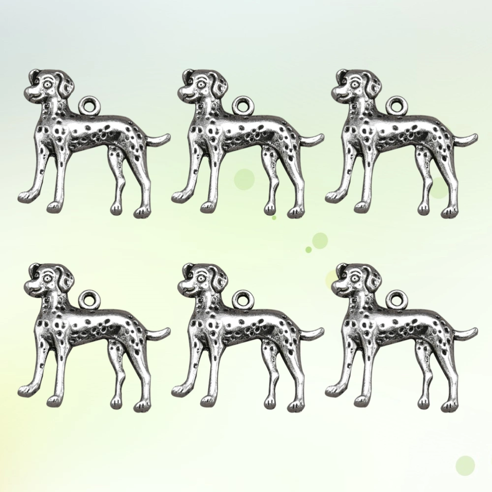 20pcs Alloy Pet Dog Pendants Charms DIY Jewelry Making Accessory for Necklace Bracelet (Antique Silver)