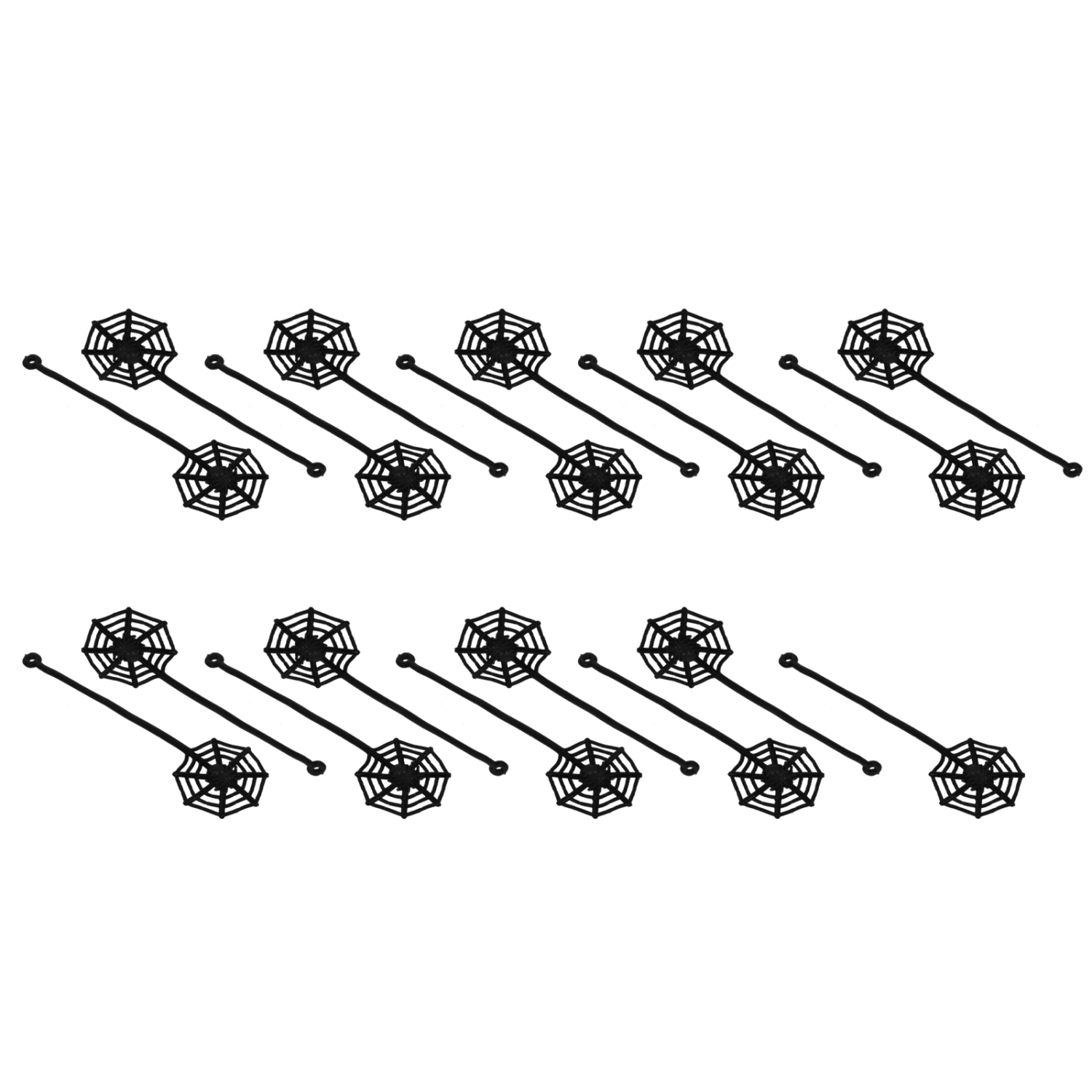 20Pcs TPR Supple Hand Spider Web Sticky Elastic Extendable Toys Halloween Gifts