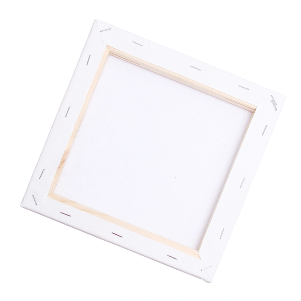 Square Shape Cotton Wood Blank Oil Painting Picture Frame Custom Solid Wood Painting Frame 20X20CM (White)