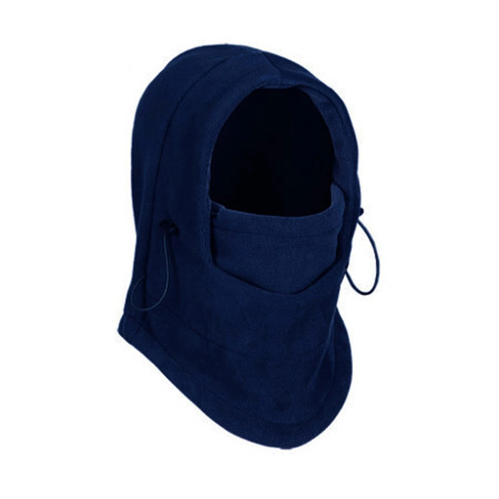 Multipurpose 6 in 1 Thermal Warm Balaclava Hood Ski Bike Windproof Full Face Mask Hats Neck Warmer Outdoor Winter Sports Snowboarding (Navy Blue)