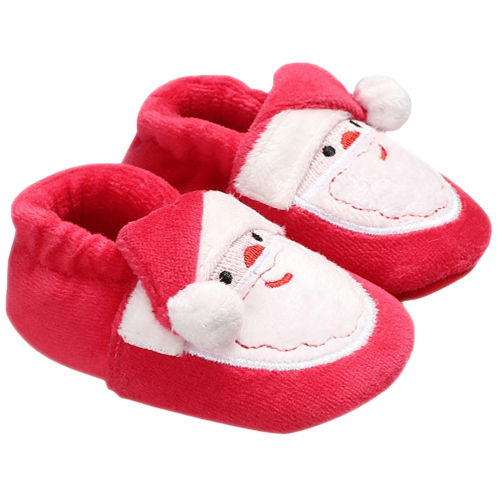 1 Pair Baby Winter Shoes Warm Christmas Floor Shoes Toddlers Cotton Prewalker