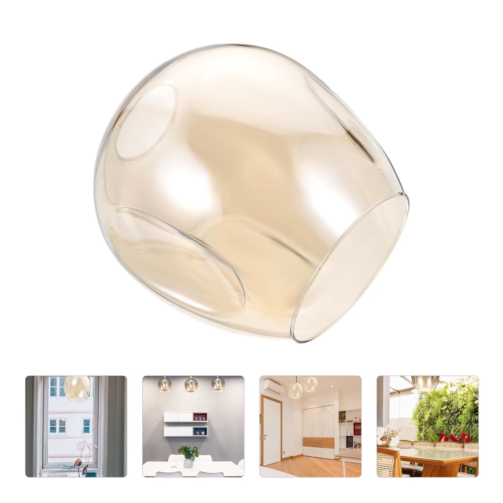 1pc Transparent Glass Lamp Cover European Style Lampshade Bedroom Lampshade